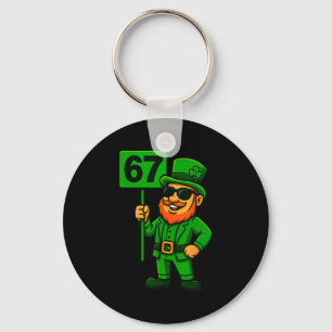 67 Leprechaun Six Seven Gen Meme Lucky Vibes St Pa Keychain