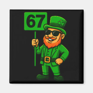 67 Leprechaun Six Seven Gen Meme Lucky Vibes St Pa Magnet