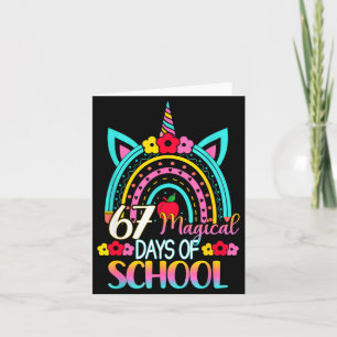 67 Magical Days Of School Meme Funny Student Teach Card