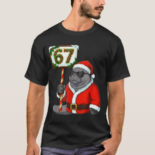 67 Manatee Christmas Six Seven Meme Brainrot Manat T-Shirt