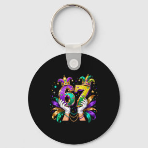 67 Mardi Gras Meme Carnival Party Quote _3 Keychain