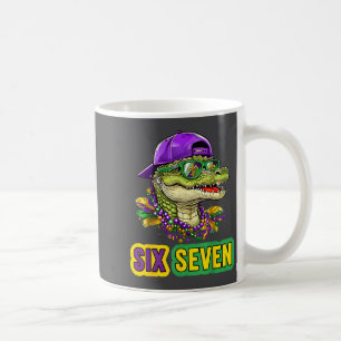 67 Mardigator Alligator Mardi Gras Six Seven Funny Coffee Mug