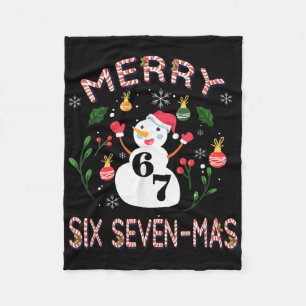 67 Mas Meme Candy Cane Six Seven Kids Men Women Ch Fleece Blanket