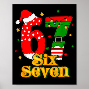 67 Mas Meme Candy Cane Six Seven Kids Men Women Ch Poster