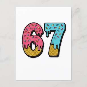 67 Mason Let's Get Sandy Funny Announcement Postcard