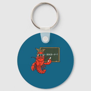 67 Math Equation Teacher Crawfish 6 7 Mardi Gras M Keychain