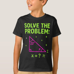 67 Math Meme Solve The Problem Funny Teachers Stud T-Shirt
