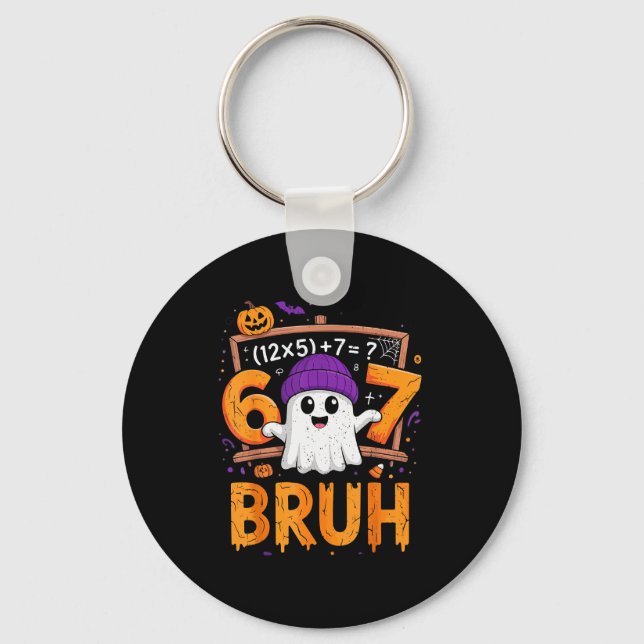 67 Math Teacher Halloween Costume Mathematics Math Keychain (Front)
