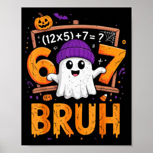 67 Math Teacher Halloween Costume Mathematics Math Poster