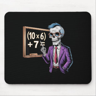 67 Math Teacher Meme Brainrot Six Seven Halloween Mouse Pad
