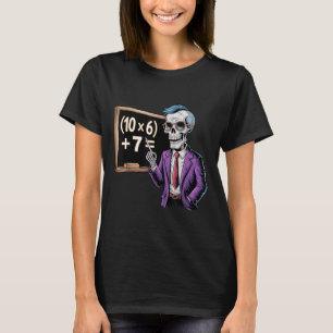 67 Math Teacher Meme Brainrot Six Seven Halloween  T-Shirt