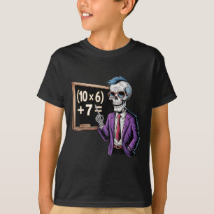 67 Math Teacher Meme Brainrot Six Seven Halloween  T-Shirt