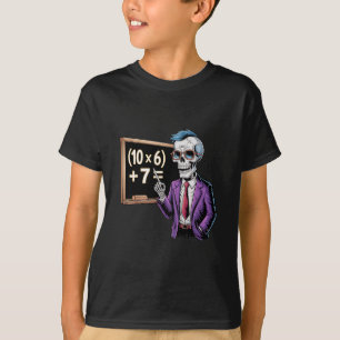 67 Math Teacher Meme Brainrot Six Seven Halloween  T-Shirt