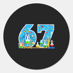 67 Medical Laboratory Scientist For Technologist L Classic Round Sticker