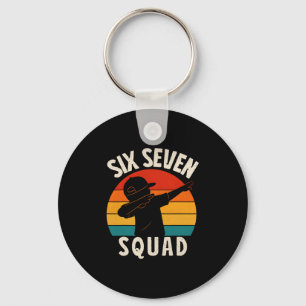 67 Meme 6 7 Numbers Dabbing Six Seven Squad Funny  Keychain
