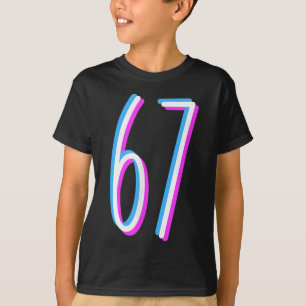 67 Meme 6 7 Six Seven Number Costume T-Shirt
