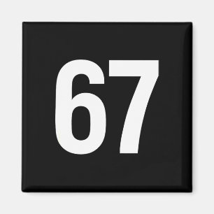 67 Meme Alpha Gen-z Aura Energy Style  Magnet