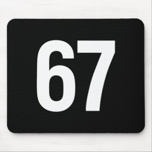 67 Meme Alpha Gen-z Aura Energy Style Mouse Pad