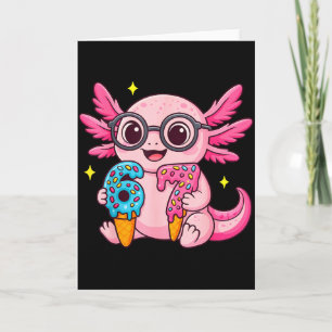 67 Meme Axolotl Funny Six Seven Axolotl Lover For Card