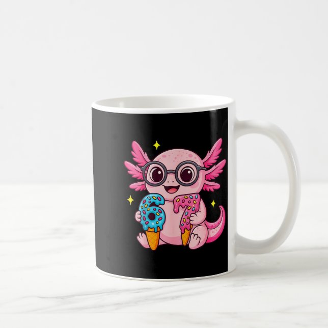 67 Meme Axolotl Funny Six Seven Axolotl Lover For  Coffee Mug (Right)