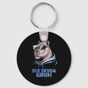 67 Meme Capybara Funny Six Seven Bruh Capybara For Keychain