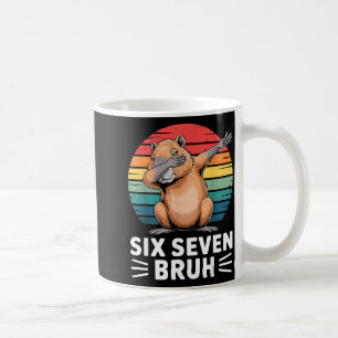 67 Meme Capybara Funny Six Seven Bruh Humor For Ki Coffee Mug