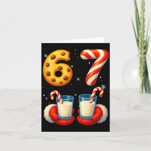 67 Meme Christmas Cookie Candy Cane Funny Six Seve Card