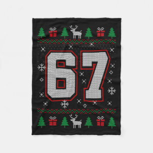 67 Meme Christmas Ornaments Ugly Sweater Xmas Cele Fleece Blanket
