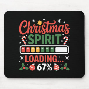 67 Meme Christmas Spirit Loading 67% Six Seven For Mouse Pad
