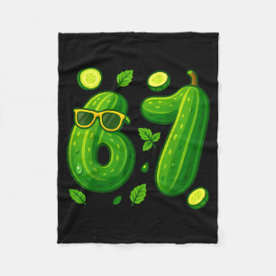 67 Meme Ckle Funny Six Seven Cuber 6 7 Gen Alpha S Fleece Blanket