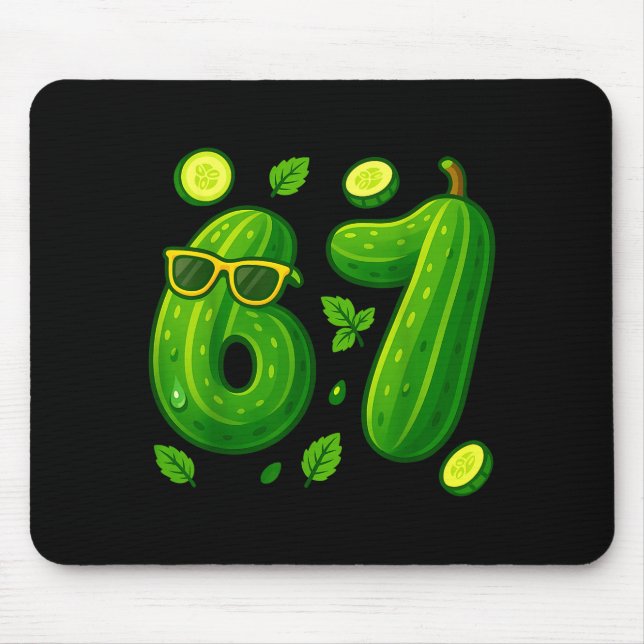 67 Meme Ckle Funny Six Seven Cuber 6 7 Gen Alpha S Mouse Pad (Front)