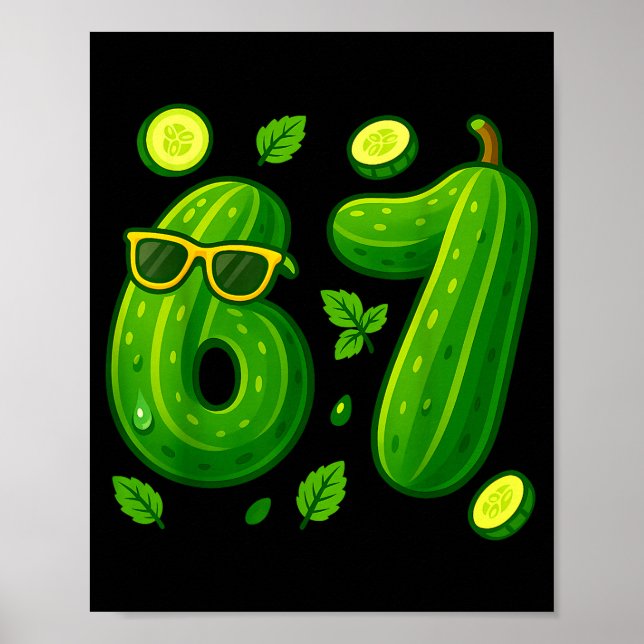 67 Meme Ckle Funny Six Seven Cuber 6 7 Gen Alpha S Poster (Front)