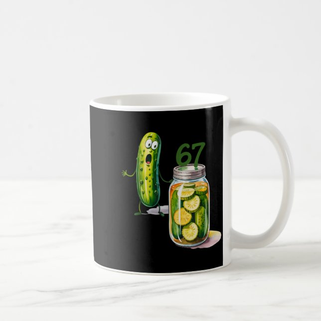 67 Meme Ckle Surprise A Jar Of Sliced Ckles Cuber  Coffee Mug (Right)