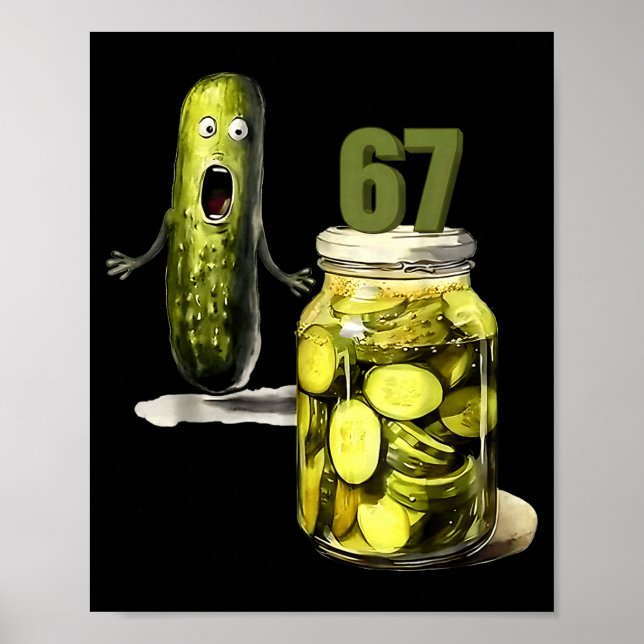 67 Meme Ckle Surprise A Jar Of Sliced Ckles Cuber  Poster (Front)