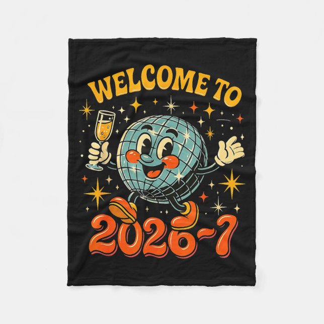 67 Meme Countdown Happy New Year Funny Drip Number Fleece Blanket (Front)