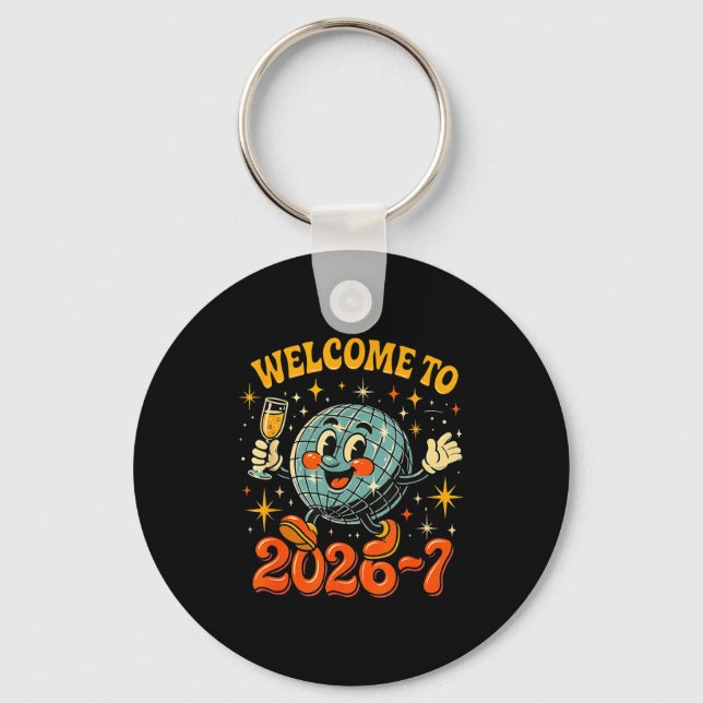 67 Meme Countdown Happy New Year Funny Drip Number Keychain (Front)