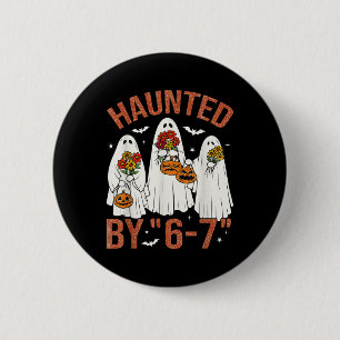 67 Meme Cute Boo Halloween Costume Haunted  2 Inch Round Button