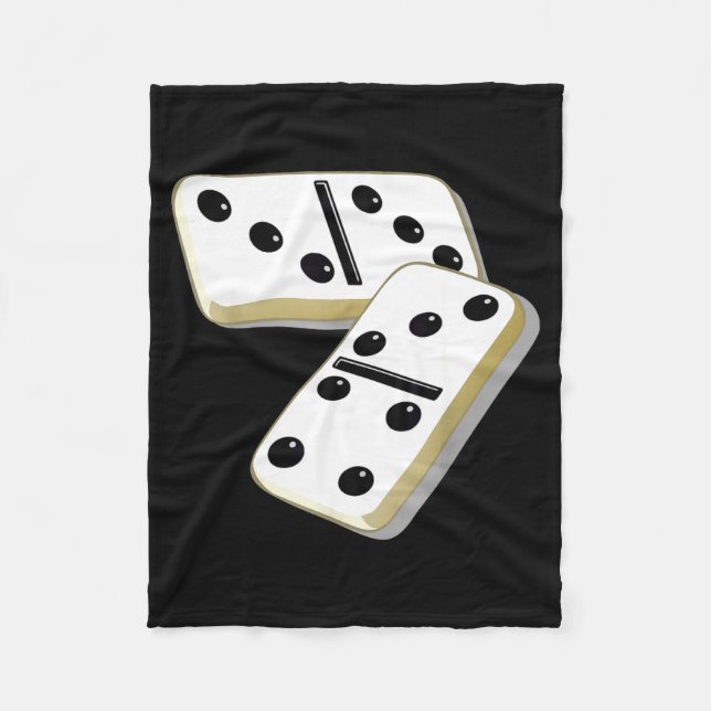 67 Meme Dominoes Funny Six Seven Domino 6 7 Gen Al Fleece Blanket (Front)