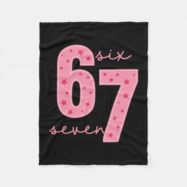 67 Meme  Fleece Blanket (Front)