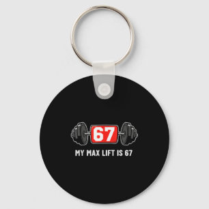 67 Meme Funny 6 7 Six Seven Gym Workout Lifting We Keychain