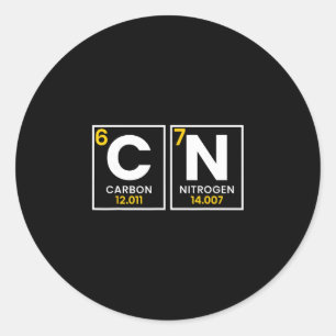 67 Meme Funny Chemistry Science Teacher Periodic T Classic Round Sticker