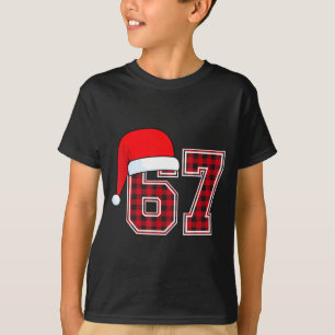 67 Meme Funny Christmas Red Plaid Xmas Pajamas Sla T-Shirt