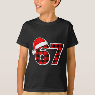 67 Meme Funny Christmas Red Plaid Xmas Pajamas Sla T-Shirt