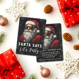67 Meme Funny Santa Says Six Seven Christmas Invitation