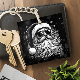 67 Meme Funny Santa Says Six Seven Christmas Keychain