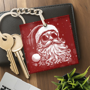 67 Meme Funny Santa Says Six Seven Christmas Keychain
