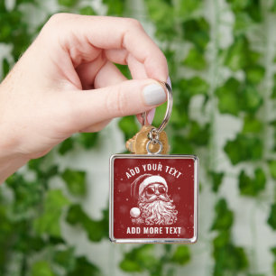 67 Meme Funny Santa Says Six Seven Christmas Keychain