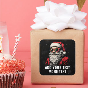 67 Meme Funny Santa Says Six Seven Christmas Square Sticker
