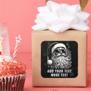 67 Meme Funny Santa Says Six Seven Christmas Square Sticker