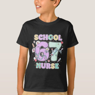 67 Meme Funny School Nurse Six Seven Meme Boys Gir T-Shirt